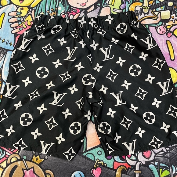 Lv pattern artist made shorts custom made - Picture 3 of 5